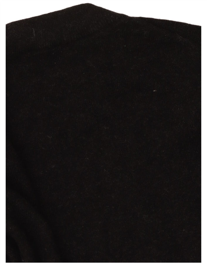 Cos Womens Crew Neck Jumper Sweater UK 10 Small Black Wool