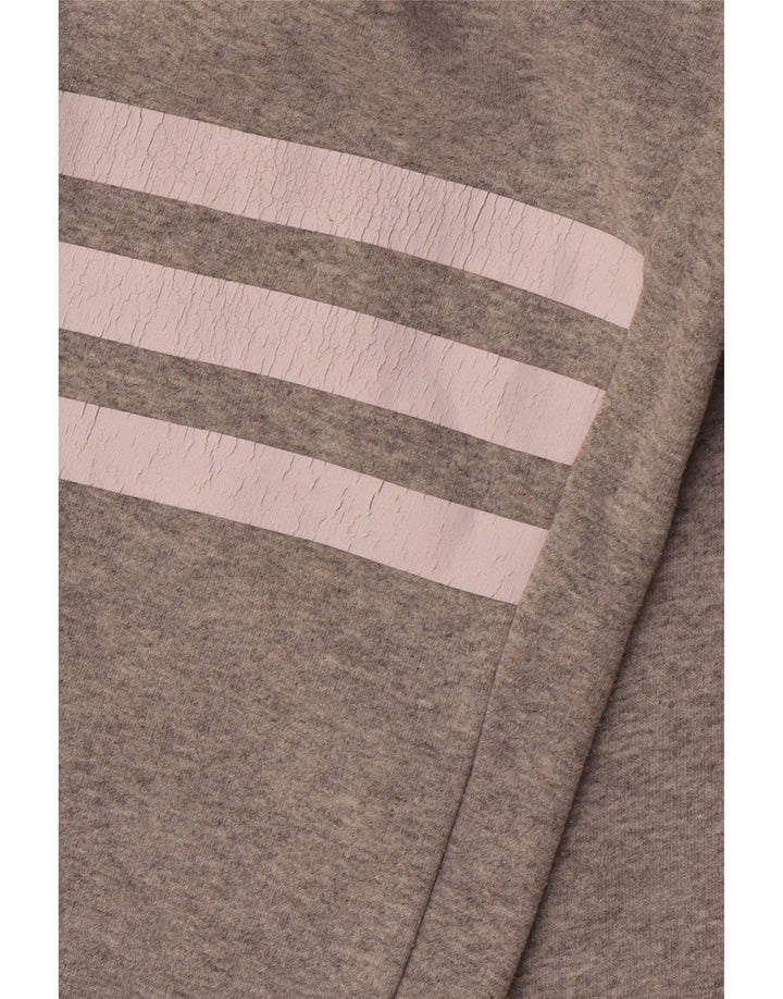 ADIDAS Mens Tracksuit Trousers Joggers Large Grey Cotton