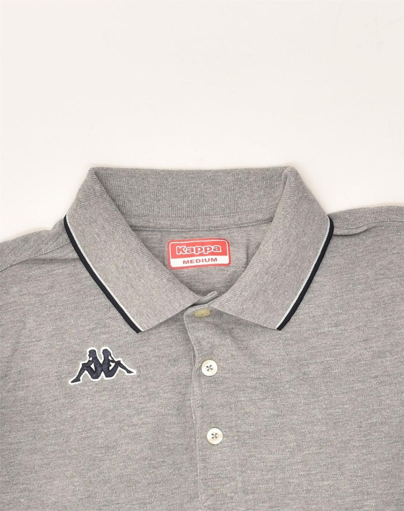 KAPPA Mens Polo Shirt Medium Grey Cotton | Vintage Kappa | Thrift | Second-Hand Kappa | Used Clothing | Messina Hembry 