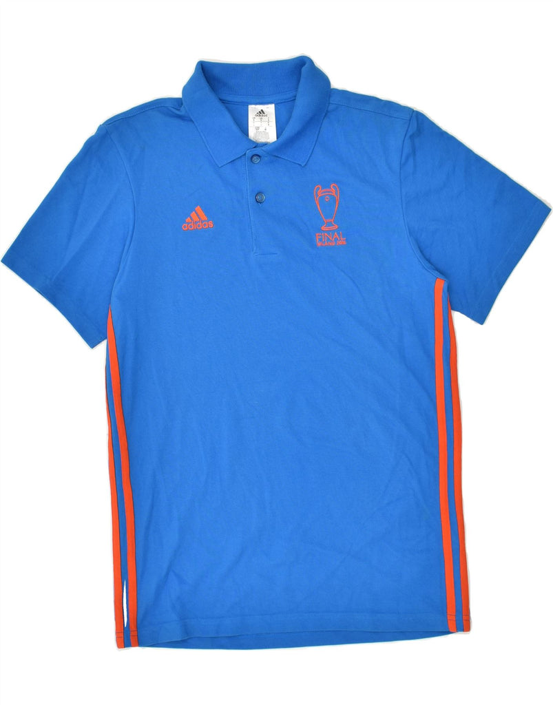 ADIDAS Mens Polo Shirt Small Blue Cotton | Vintage Adidas | Thrift | Second-Hand Adidas | Used Clothing | Messina Hembry 