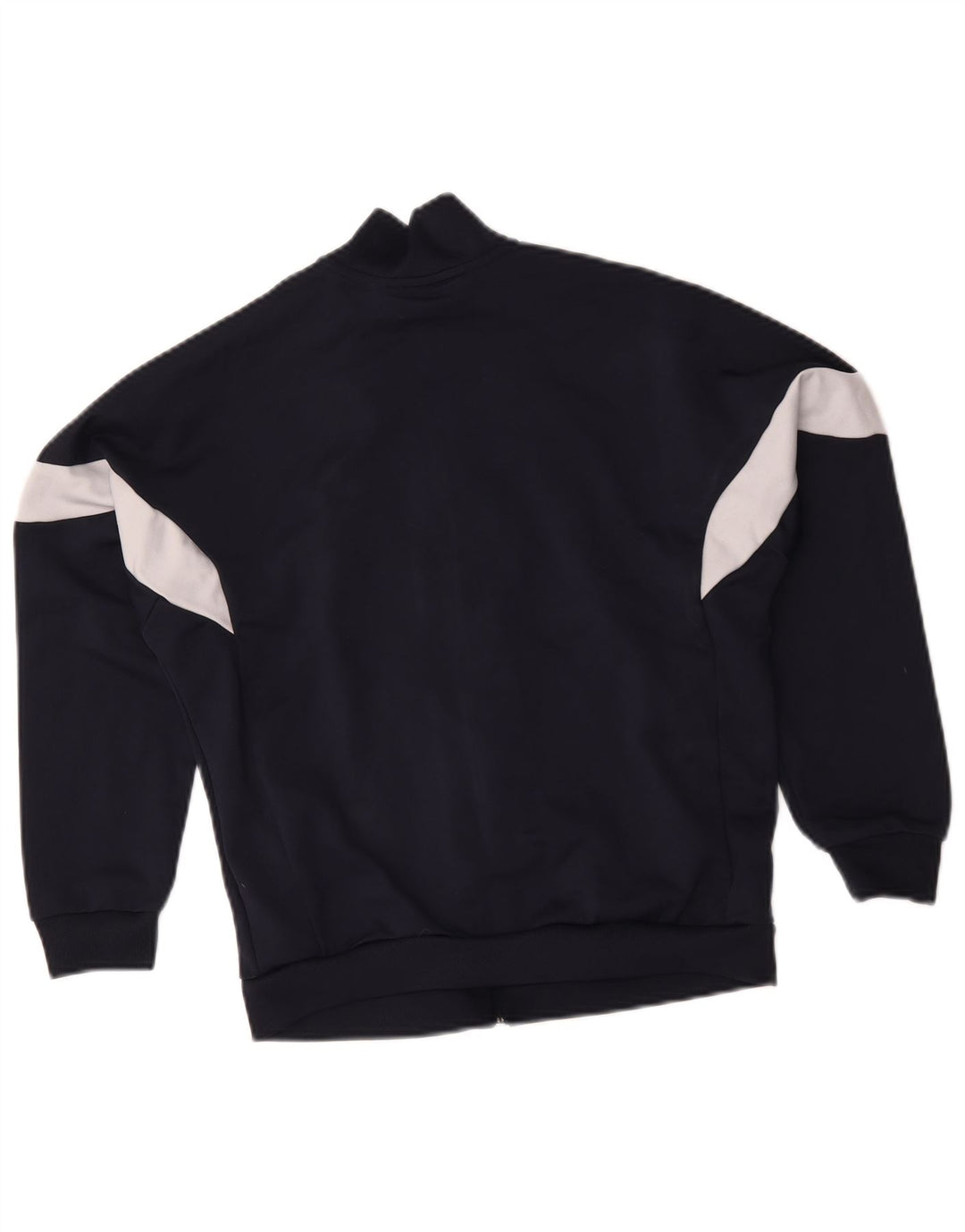 Adidas Boys Tracksuit Top Jacket 11-12 Years Navy Blue Colourblock