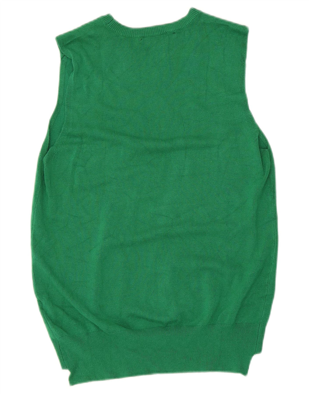 Zara Womens Vest Tank Top UK 12 Medium Green Viscose