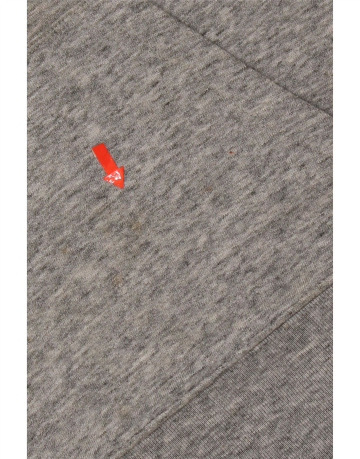 Levi's Womens Graphic Oversized Hoodie Jumper UK 10 Small Grey Flecked