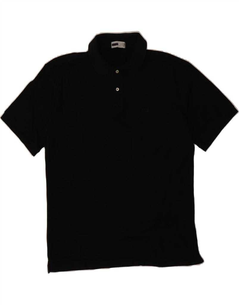 FILA Mens Polo Shirt IT 54 XL Black Cotton Vintage Fila and Second-Hand Fila from Messina Hembry 