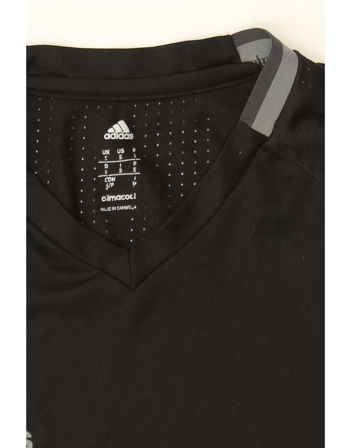 ADIDAS Mens Climacool T-Shirt Top Small Black Polyester Vintage Adidas and Second-Hand Adidas from Messina Hembry 