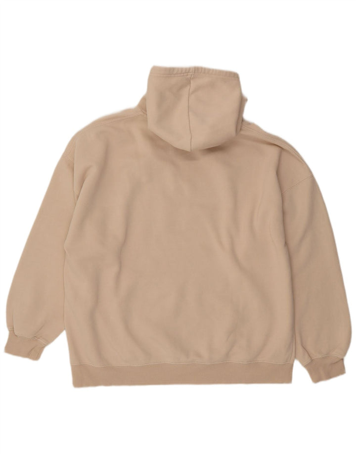 Pull & Bear Mens Hoodie Jumper XL Beige Cotton