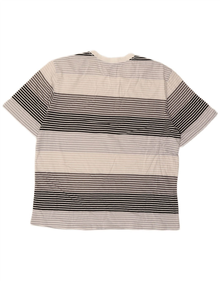 Nike Mens T-Shirt Top XL Grey Striped