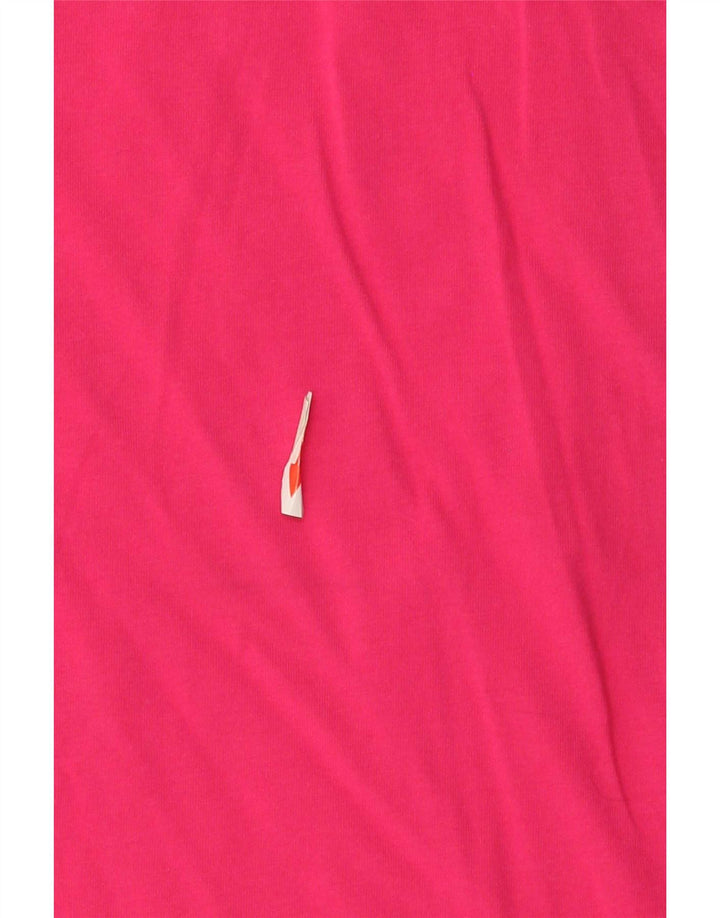Guess Womens Graphic Vest Top UK 14 Medium Pink Colourblock Cotton