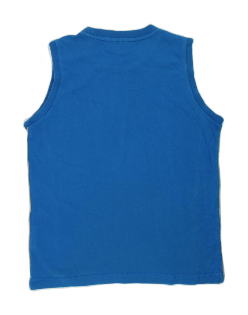 CHAMPION Boys Graphic Vest Top 9-10 Years Blue Cotton | Vintage Champion | Thrift | Second-Hand Champion | Used Clothing | Messina Hembry 