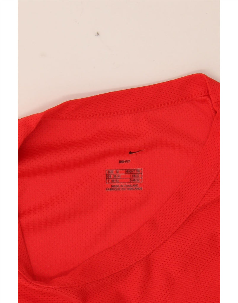 NIKE Mens Graphic Top Long Sleeve UK 39/41 Medium Red Vintage Nike and Second-Hand Nike from Messina Hembry 