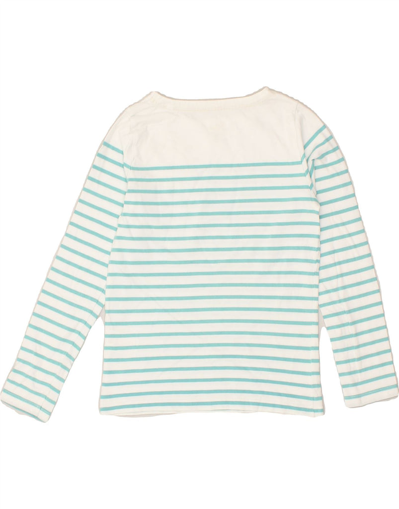 BODEN Boys Top Long Sleeve 8-9 Years Turquoise Striped Cotton | Vintage Boden | Thrift | Second-Hand Boden | Used Clothing | Messina Hembry 