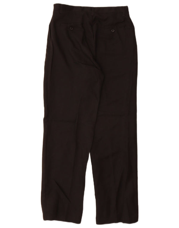 Izod Boys Straight Suit Trousers 15-16 Years W28 L29 Black Polyester