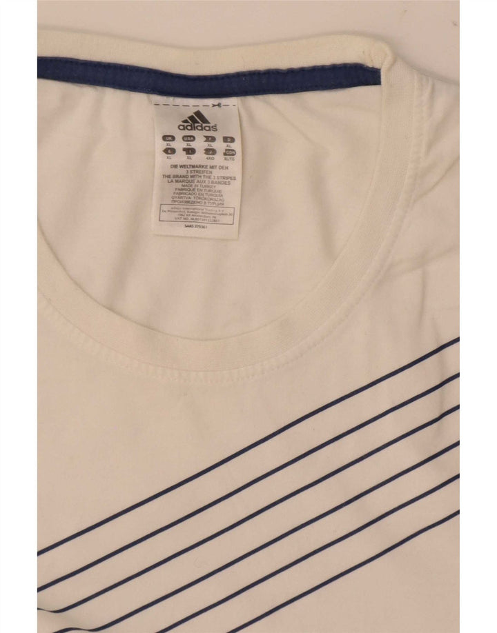 Adidas Mens Graphic T-Shirt Top XL White