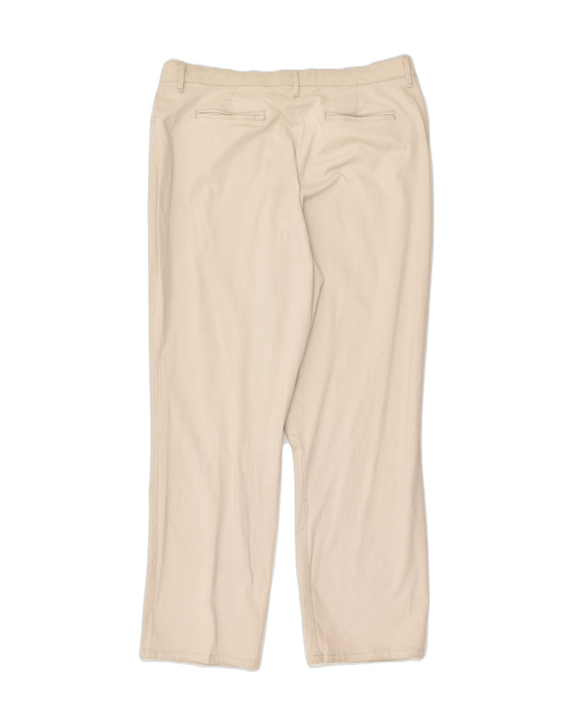 LEE Womens Straight Casual Trousers US 18 2XL W36 L30  Beige Cotton | Vintage Lee | Thrift | Second-Hand Lee | Used Clothing | Messina Hembry 