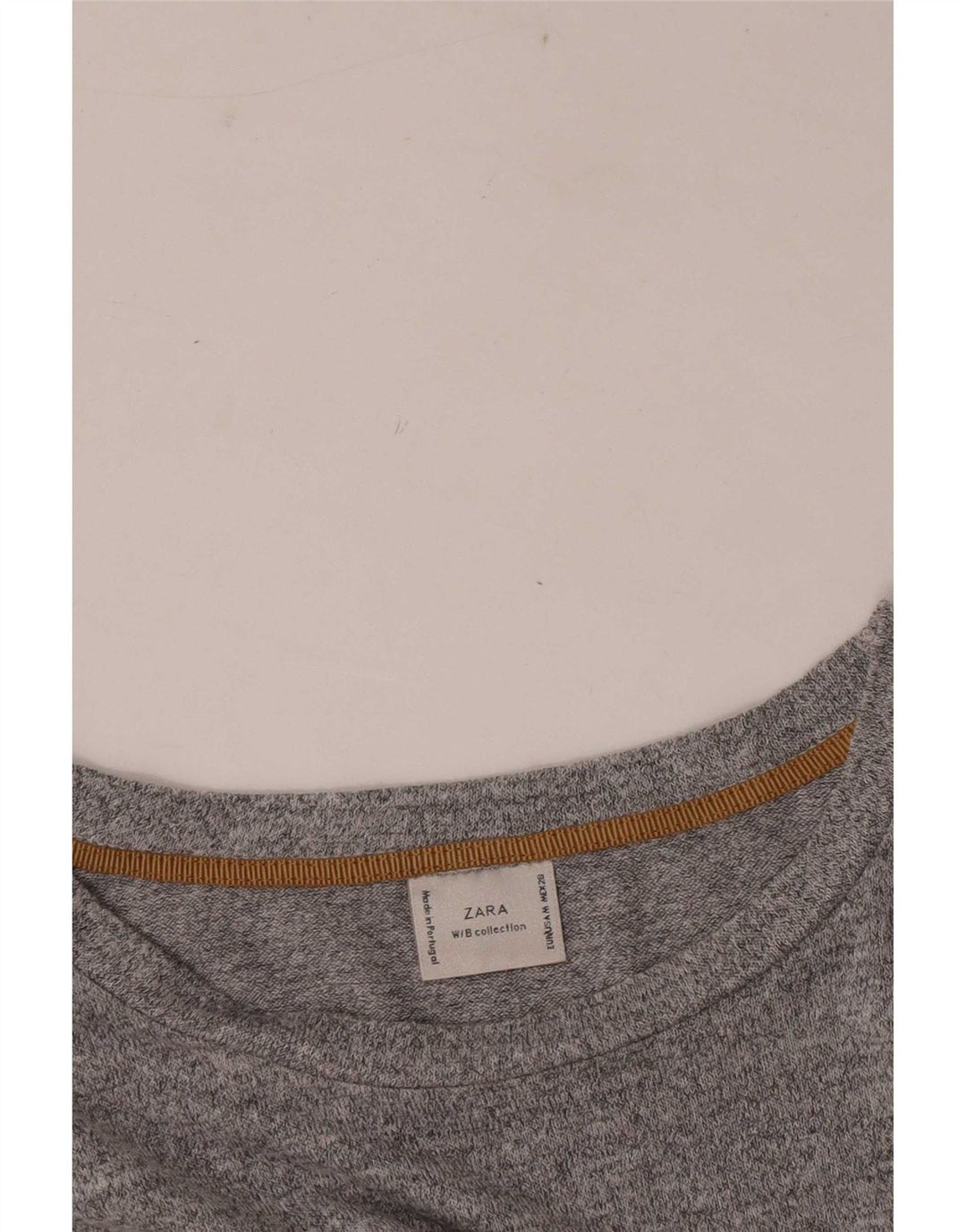 Zara Womens Asymmetric Blouse Top UK 14 Medium Grey