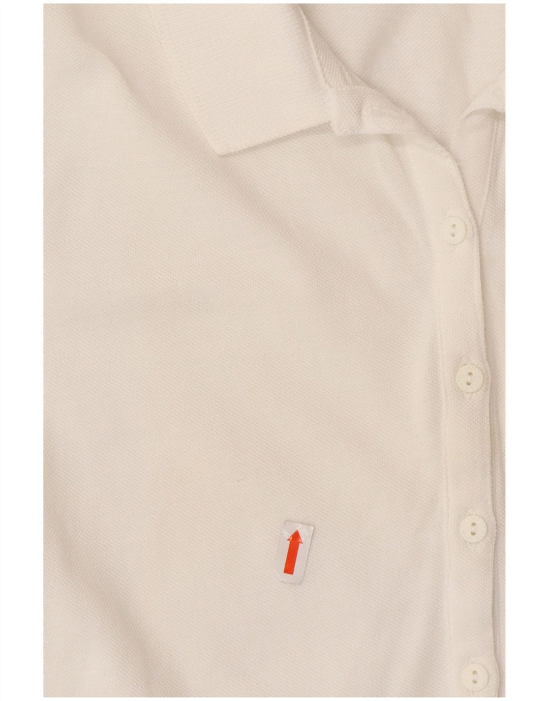 LE COQ SPORTIF Womens Polo Shirt UK 10 Small White Cotton