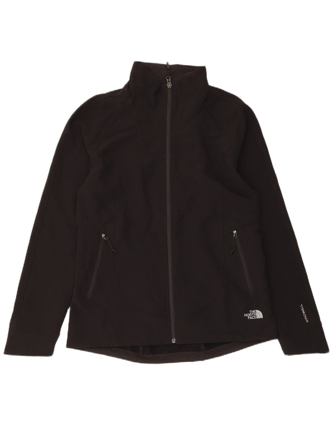 The North Face Womens Tracksuit Top Jacket UK 14 Medium Black Polyester