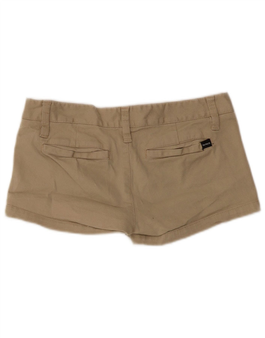 Hurley Womens Hot Pants US 3 Small W30 Beige Cotton
