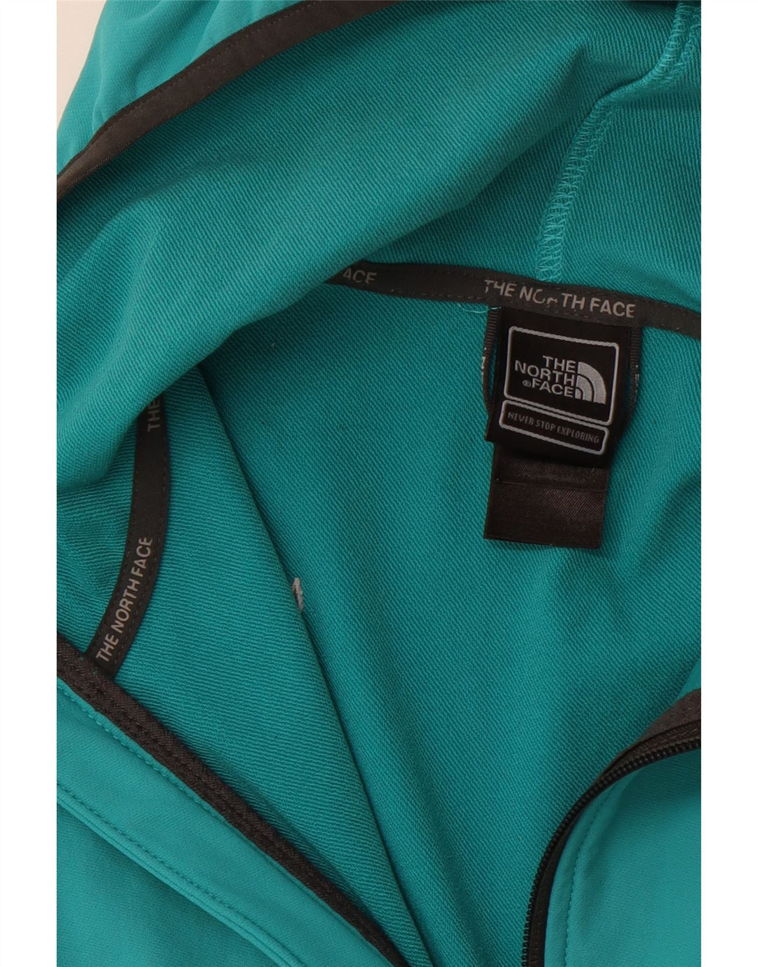 THE NORTH FACE Womens Hooded Tracksuit Top Jacket UK 12 Medium Turquoise