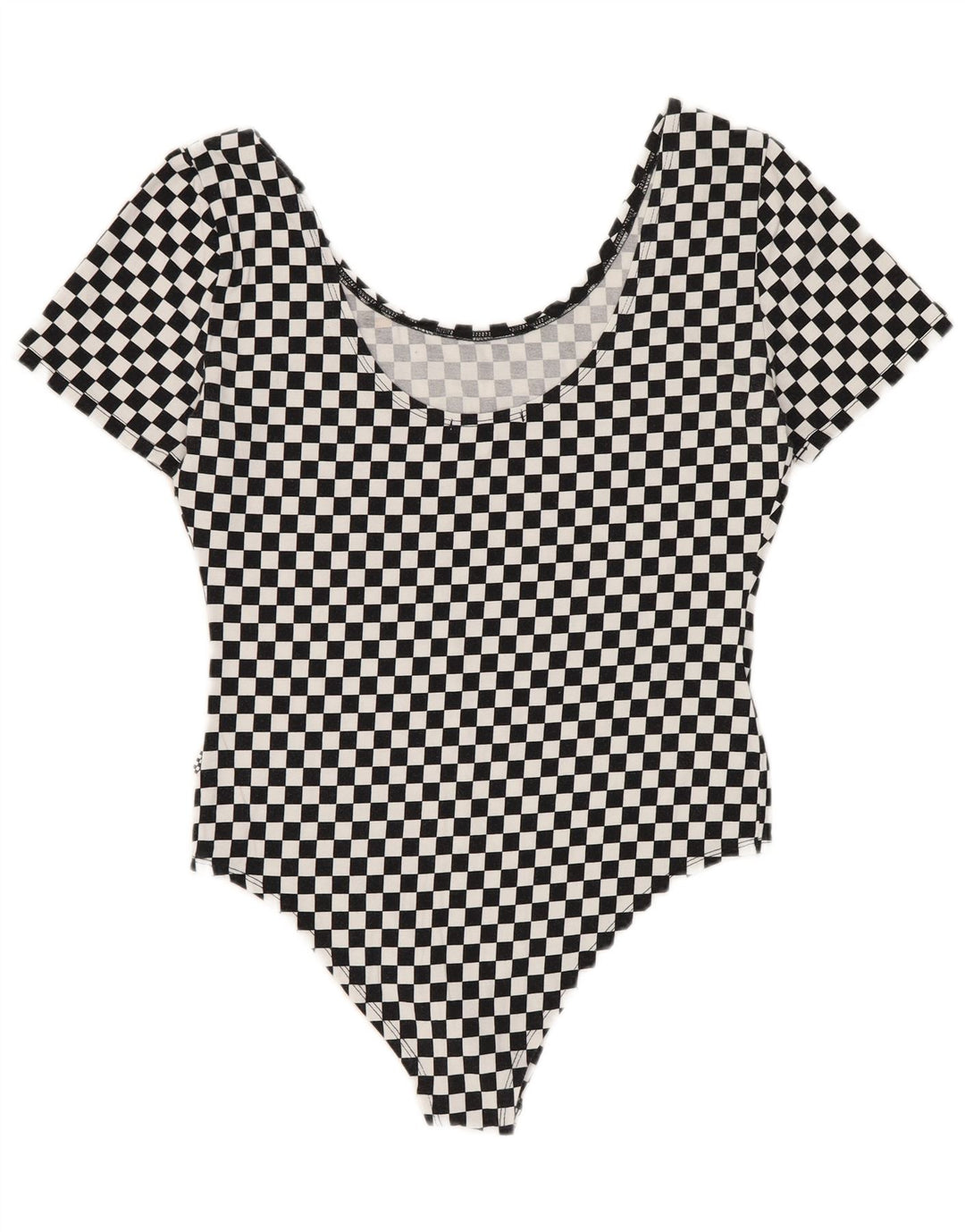 Vans Womens Graphic Bodysuit UK 12 Medium Black Geometric