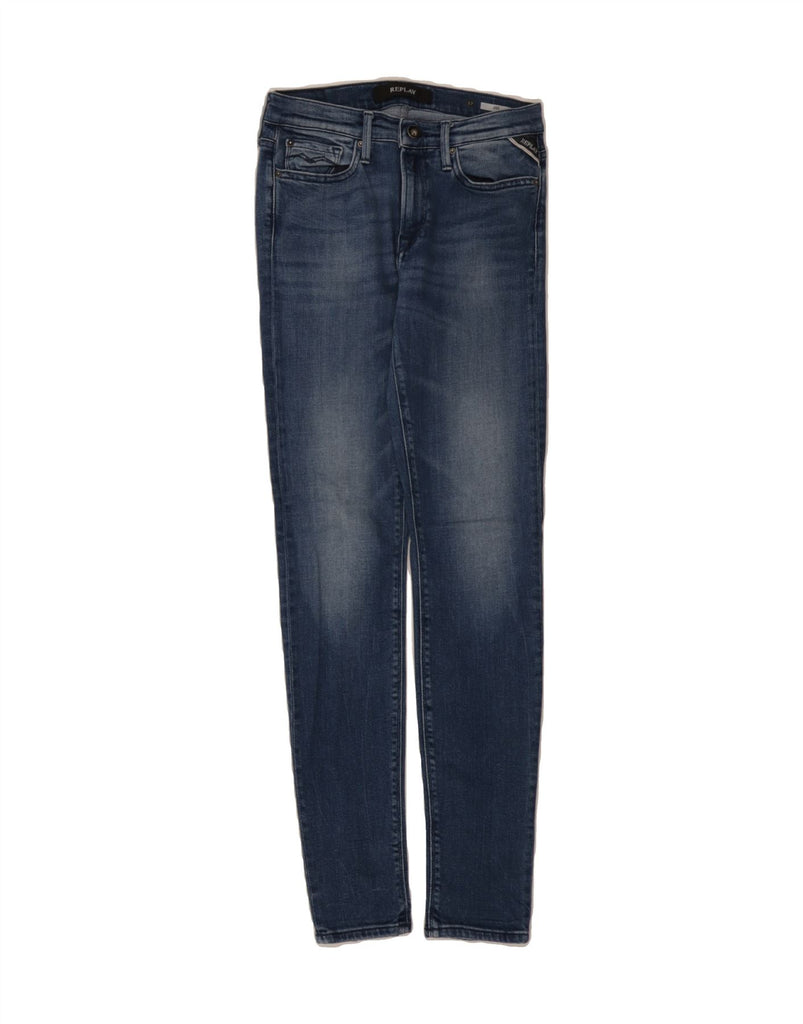 REPLAY Womens JOI Skinny Jeans W27 L28 Blue Cotton Vintage Replay and Second-Hand Replay from Messina Hembry 