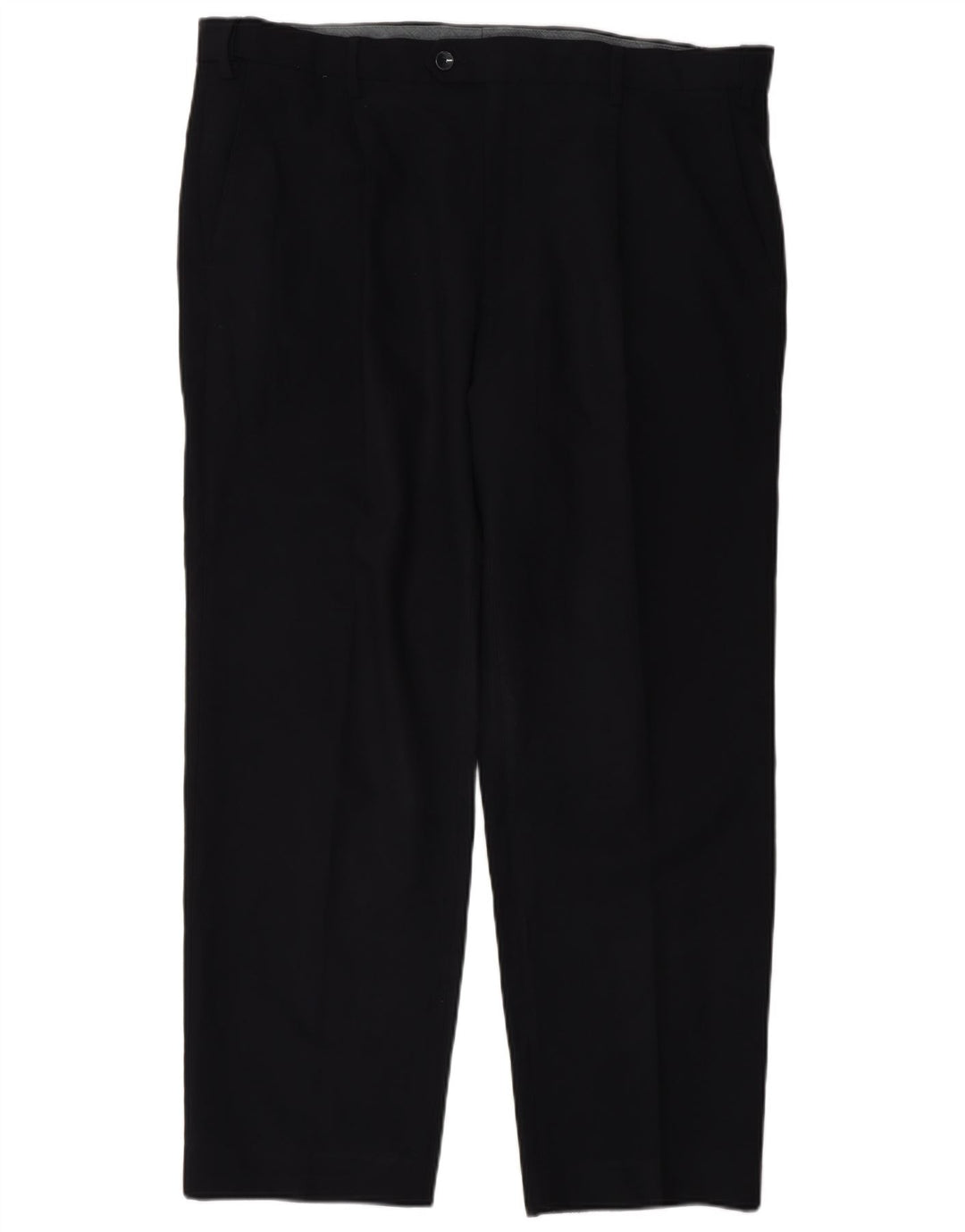 Marks & Spencer Mens Regular Suit Trousers W38 L29 Navy Blue Polyester