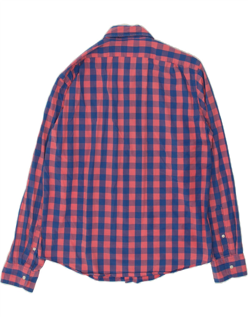 J. CREW Mens Slim Shirt Large Pink Check Cotton | Vintage J. Crew | Thrift | Second-Hand J. Crew | Used Clothing | Messina Hembry 