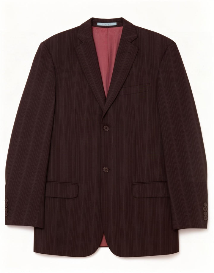 Ted Baker Mens 2 Button Blazer Jacket UK 38 Medium Black Striped New Wool