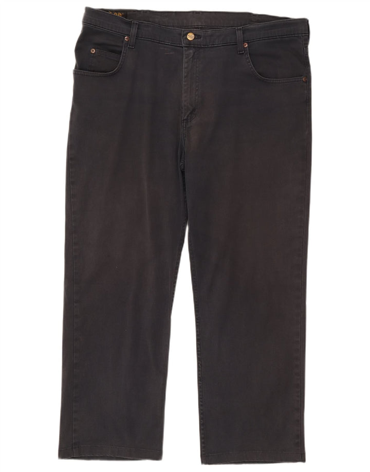 Lee Mens Straight Casual Trousers W40 L27 Black