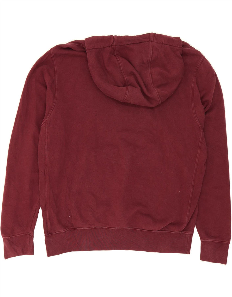 NIKE Mens Graphic Hoodie Jumper Medium Burgundy Cotton Vintage Nike and Second-Hand Nike from Messina Hembry 