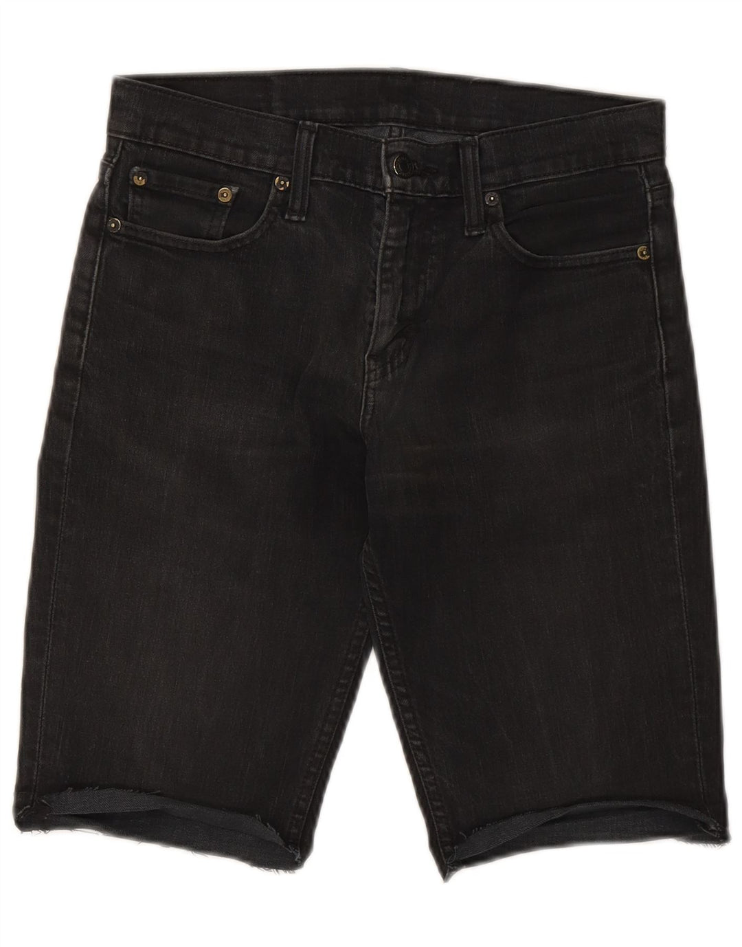 Levi's Mens 511 Denim Shorts W30 Medium Black Cotton