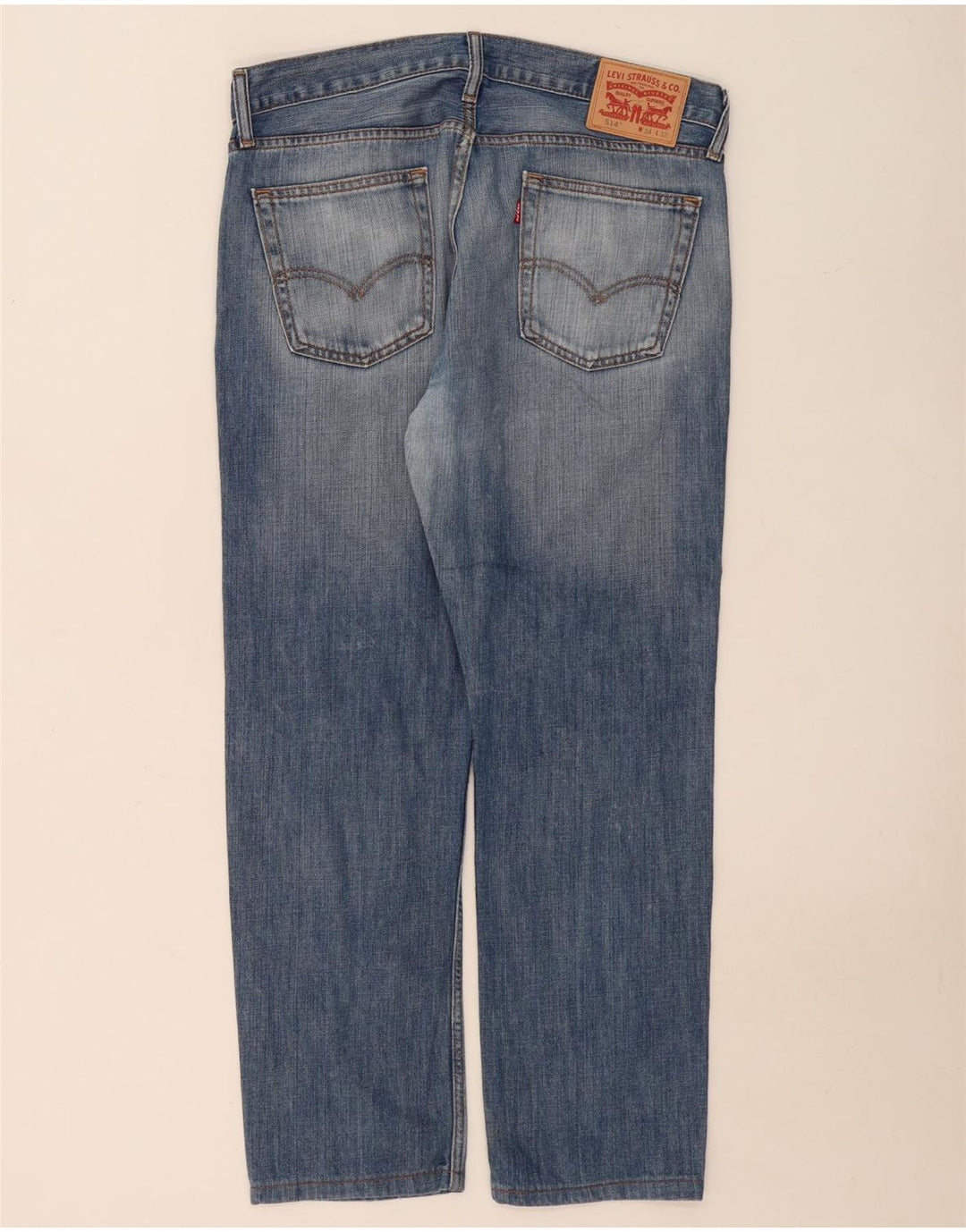 Levi's Mens 514 Straight Jeans W34 L28 Blue Cotton
