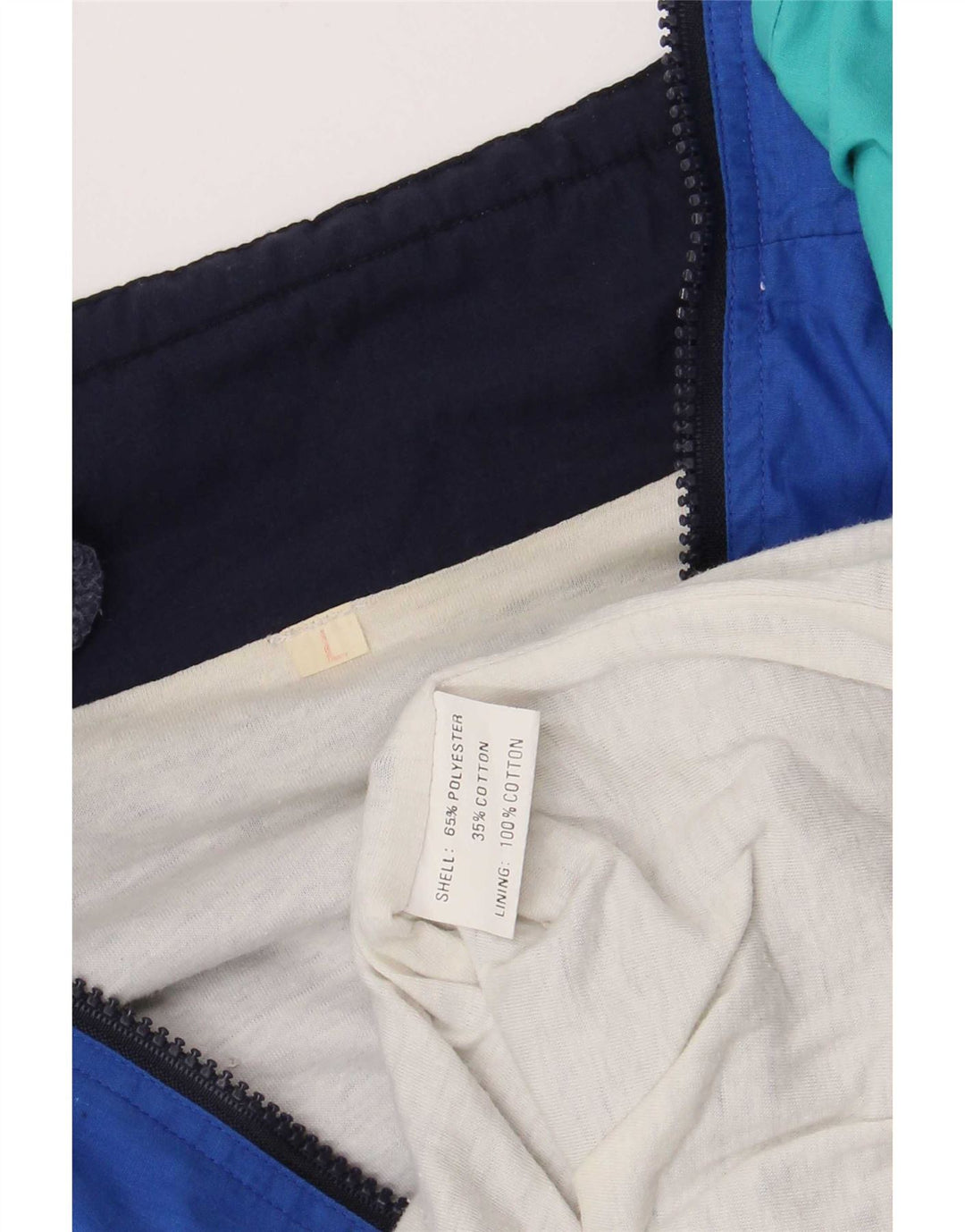 Vintage Mens Loose Fit Tracksuit Top Jacket Large Multicoloured Colourblock