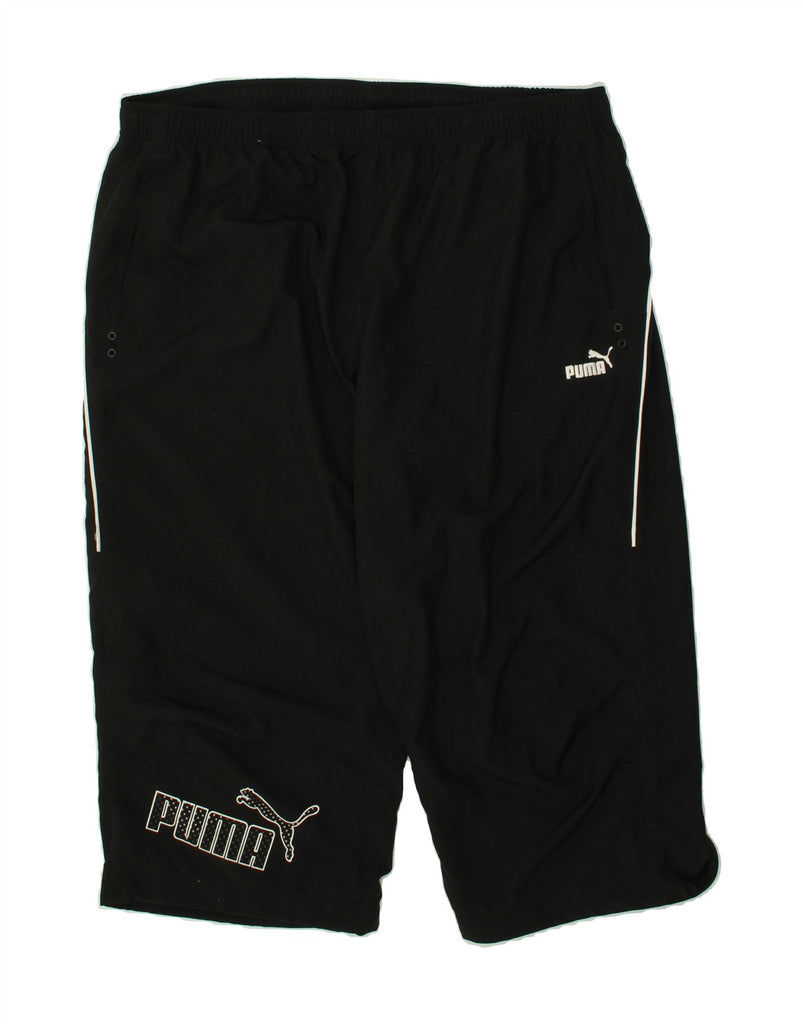 PUMA Mens Graphic Bermuda Sport Shorts 2XL Black Vintage Puma and Second-Hand Puma from Messina Hembry 