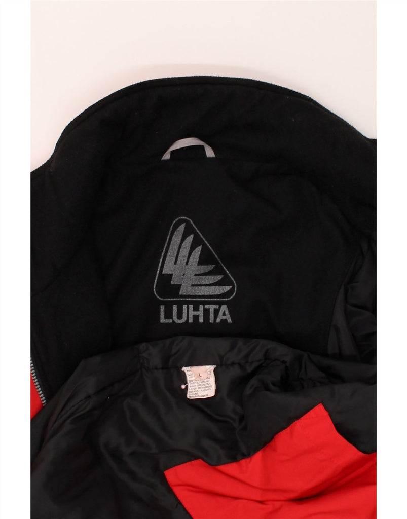 LUHTA Mens Windbreaker Jacket Large Red Polyester | Vintage Luhta | Thrift | Second-Hand Luhta | Used Clothing | Messina Hembry 