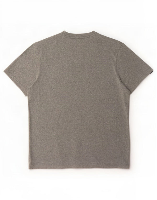 Adidas Mens Graphic T-Shirt Top Medium Grey Flecked Cotton