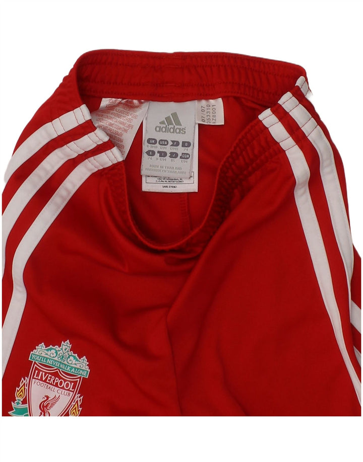 Adidas Baby Boys Liverpool Graphic Sport Shorts 6-9 Months Red Polyester