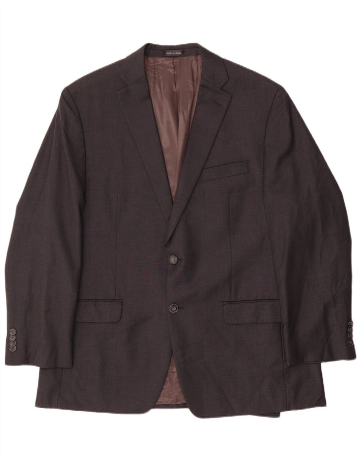 Calvin Klein Mens 2 Button Blazer Jacket UK 40 Large Grey Wool