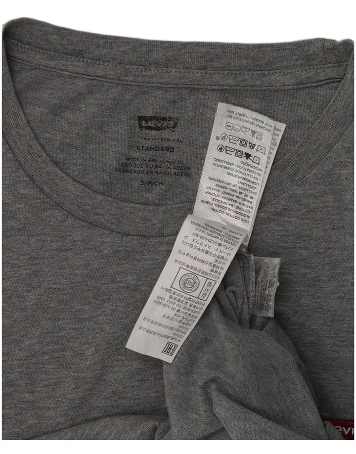 LEVI'S Mens Standard T-Shirt Top Small Grey Cotton