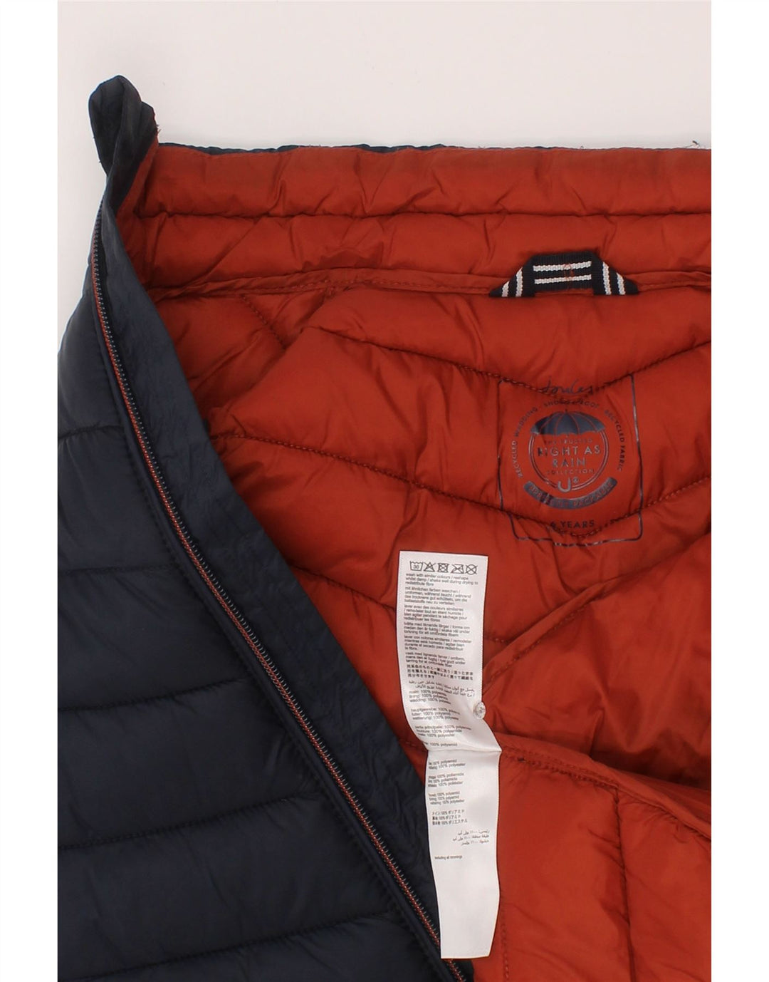 Joules Girls Padded Gilet 5-6 Years Navy Blue Polyamide