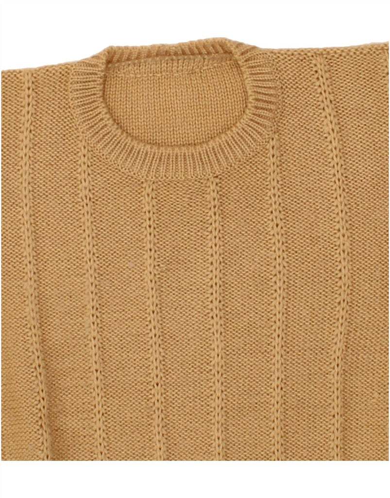 VINTAGE Womens Crew Neck Jumper Sweater UK 16 Large Beige | Vintage Vintage | Thrift | Second-Hand Vintage | Used Clothing | Messina Hembry 