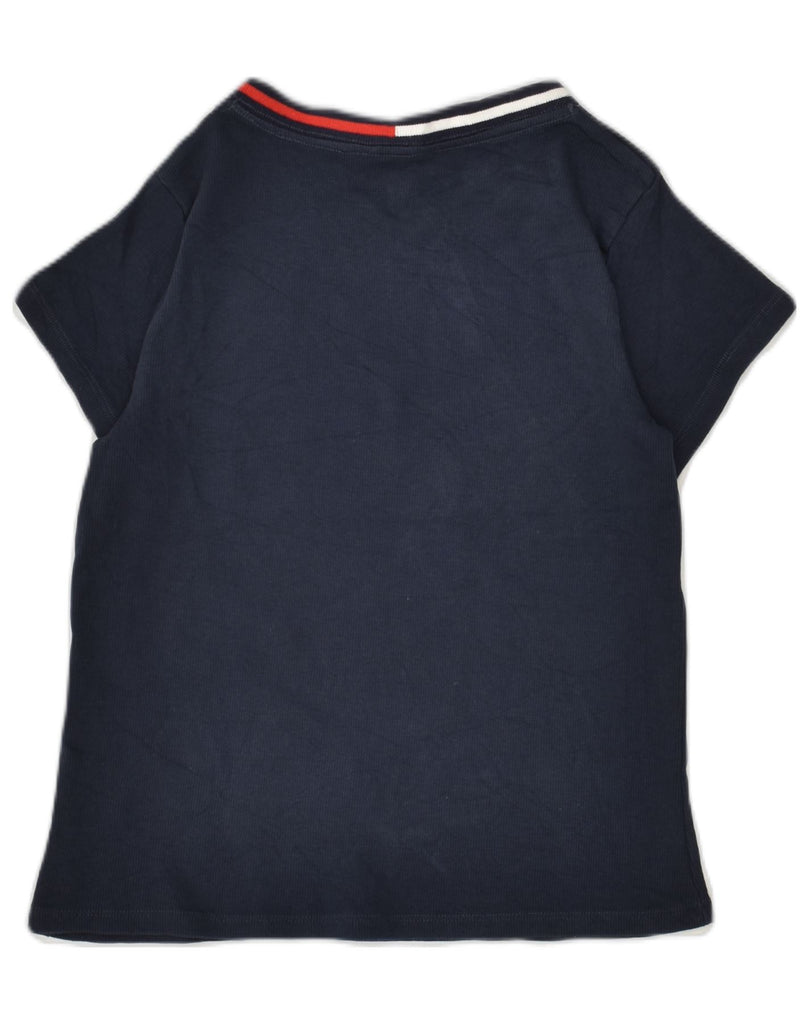 TOMMY HILFIGER Girls T-Shirt Top 12-13 Years Large  Navy Blue Cotton | Vintage Tommy Hilfiger | Thrift | Second-Hand Tommy Hilfiger | Used Clothing | Messina Hembry 