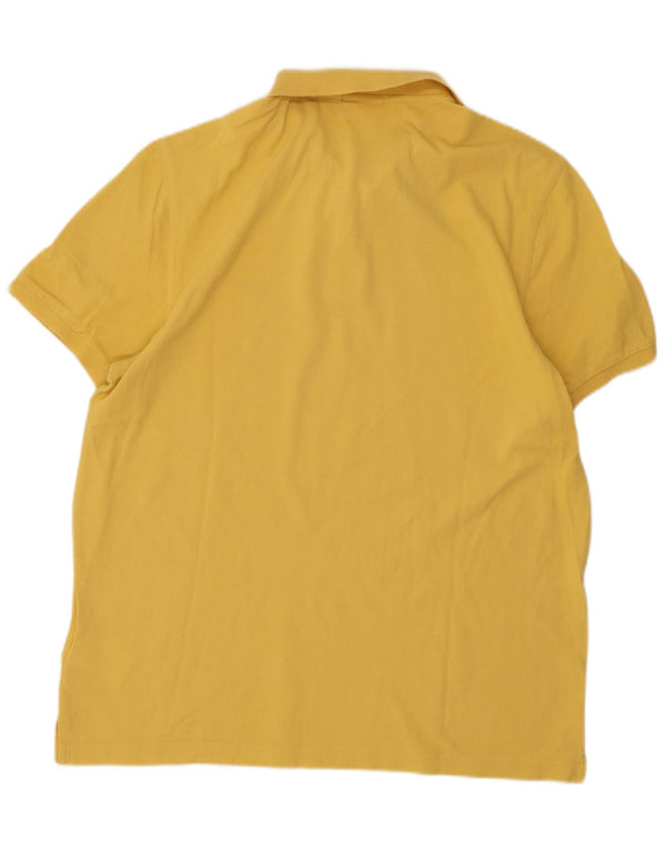 GANT Mens Regular Fit Polo Shirt XL Yellow Cotton