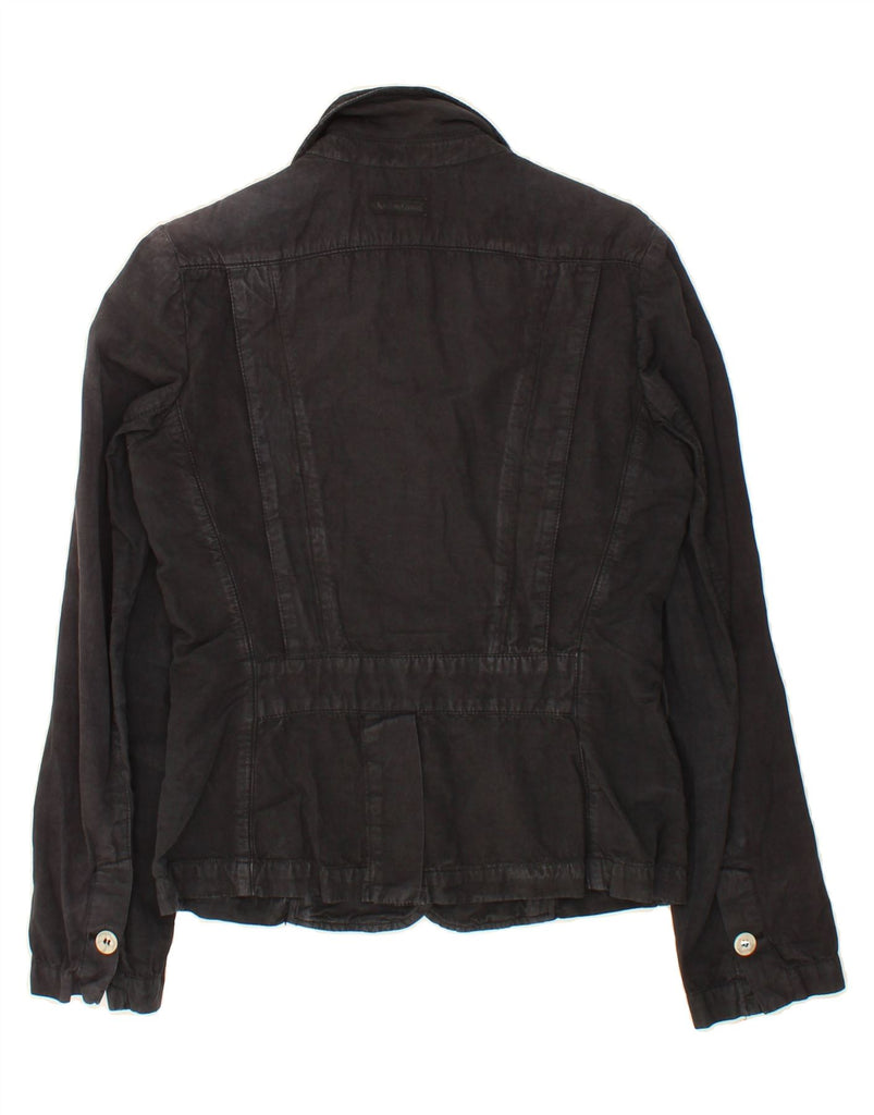 MARLBORO CLASSICS Womens Bomber Jacket IT 42 Medium Black Cotton Vintage Marlboro Classics and Second-Hand Marlboro Classics from Messina Hembry 