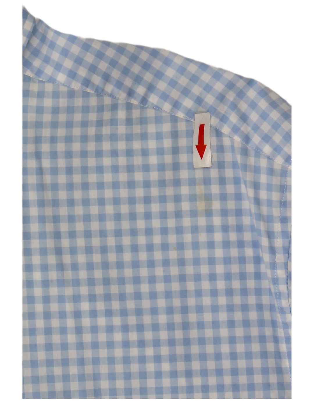 Gant Mens Regular Fit Shirt Size 45/46 18 2XL Blue Gingham Cotton