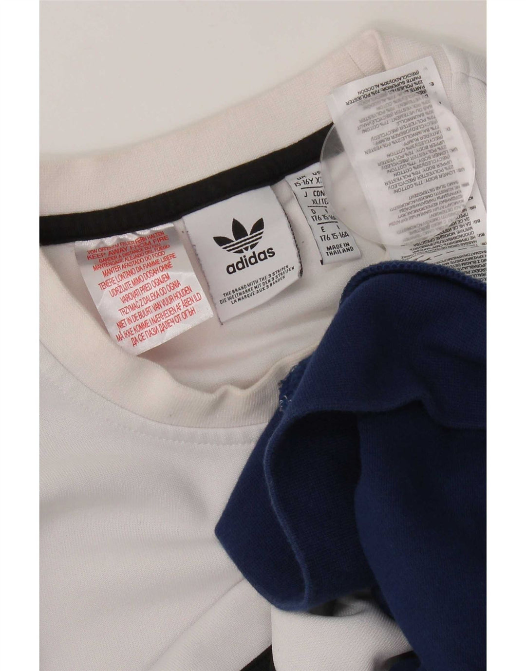 Adidas Boys Graphic Sweatshirt Jumper 15-16 Years Multicoloured Colourblock