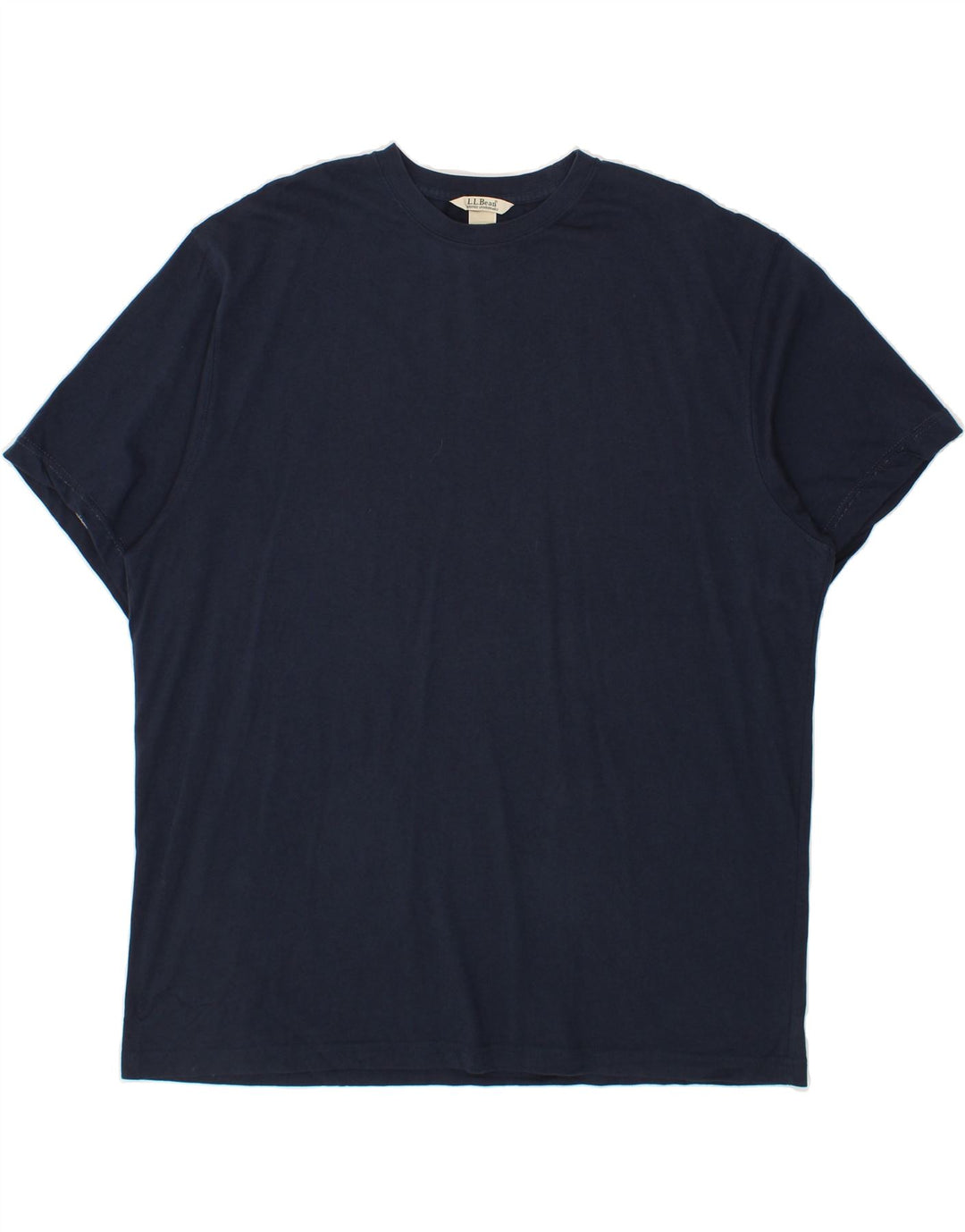 L.L.BEAN Mens T-Shirt Top XL Navy Blue Cotton Vintage L.L.Bean and Second-Hand L.L.Bean from Messina Hembry 
