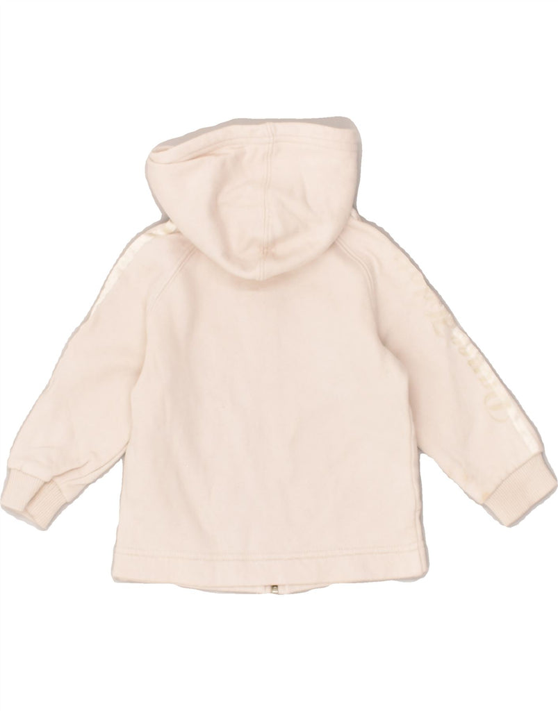 DIADORA Baby Girls Zip Hoodie Sweater 9-12 Months Off White Cotton | Vintage Diadora | Thrift | Second-Hand Diadora | Used Clothing | Messina Hembry 