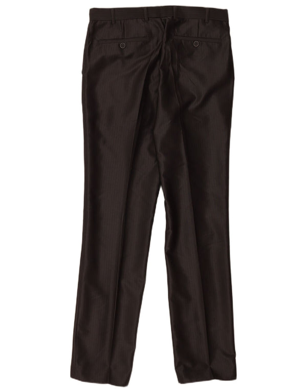 Angelo Litrico Mens Straight Suit Trousers IT 48 Medium W32 L33 Grey