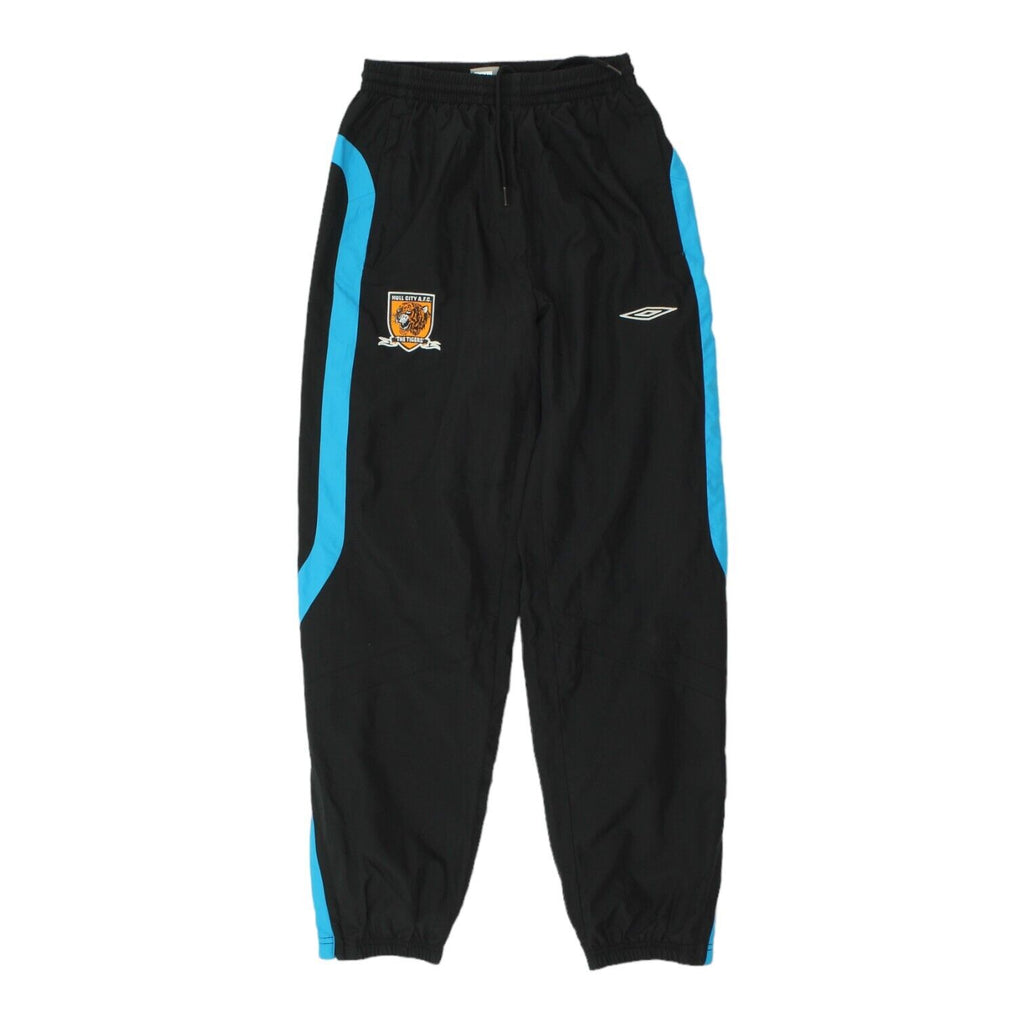 Hull City Umbro Mens Black Tracksuit Bottoms | Vintage Football Sportswear | Vintage Messina Hembry | Thrift | Second-Hand Messina Hembry | Used Clothing | Messina Hembry 